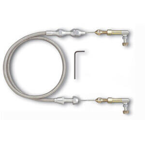 Lokar Early Bronco Throttle Cable Assembly 4 Barrel Carb, 86-93 Efi