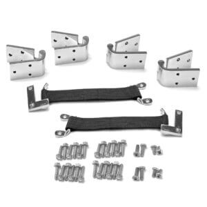 Stainless Removable Door Hinge Kit, 1966-77 Bronco