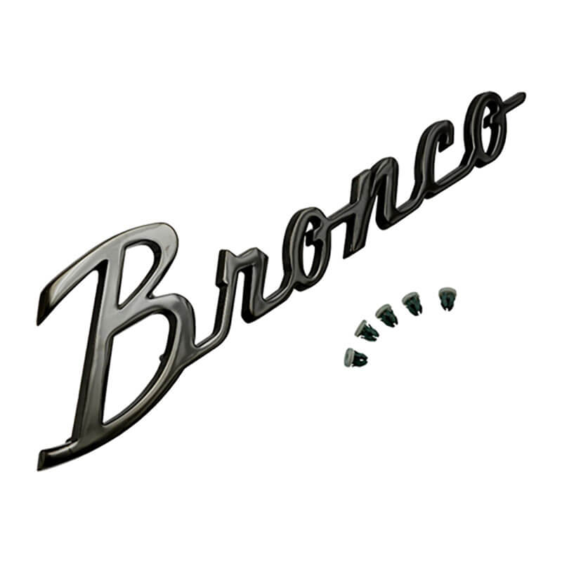 Original 1966-1977 FORD BRONCO Chrome Script Emblem FoMoCo C7TB-16098-B QTY 1