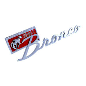 Bronco Sport Script Emblem - Early Bronco