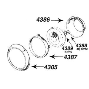 Headlight Bucket, 1966-77 Bronco, Each