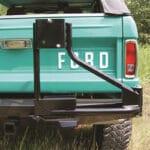 Tire Carrier Detail - James Duff Bronco Bumpers