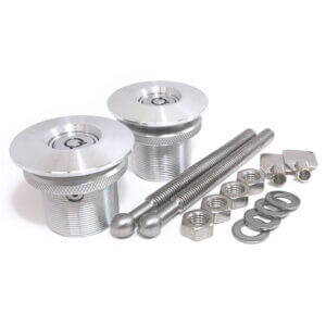 Quik Latch Locking Billet Midi-Hood Pins, Pair