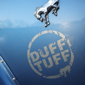 Duff Tuff Die Cut Decal, 6" Round Sticker