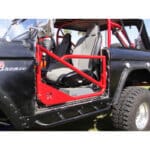 Painted Trail Doors on Black Ford Bronco