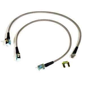 Early Bronco Frame to Axle Braided Stainless Hose Line