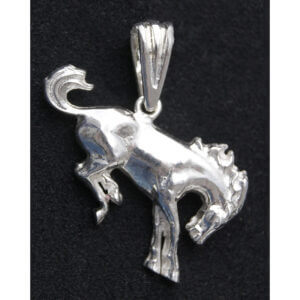 Bucking Horse Sterling Silver Pendant