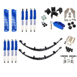 System D+: 3.5" Deluxe Suspension Lift System W/Leafs 1966-77 Bronco