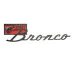 Ford Bronco Sport Emblem Black Chrome with Red Inlay
