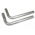 Replacement Tail Pipes for James Duff Dual Exhaust 90 Degree