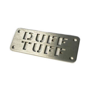 Stainless Dufftuff Name Plate