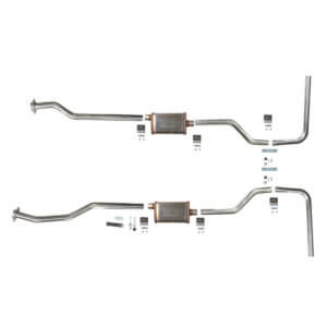 Dual Exhaust For Ss Dominator Long Tube Headers, 1966-75 Bronco