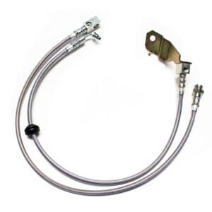 Frame To Axle Stainless Braided Hoses, 1978-1979 Bronco, Stock To 6" Lift