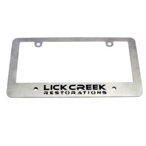 Stainless Lcr License Plate Frame - Black Logo