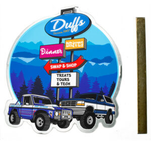 Duffs Dinners And Drives Tin Sign