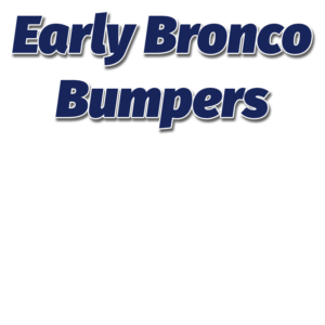 Early Bronco Bumpers